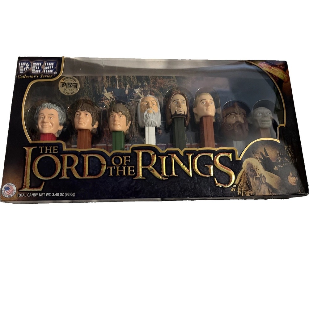 PEZ Lord of the Rings Collector Series Limited Edition 8pc Dispenser Set 2011